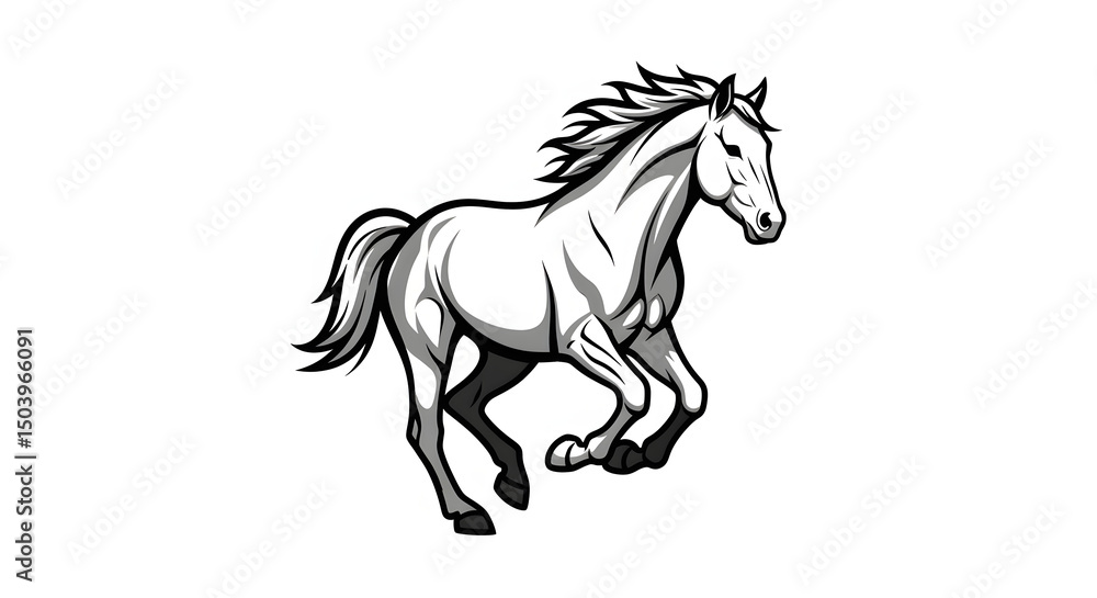 Horse vector art design Horse vector art design