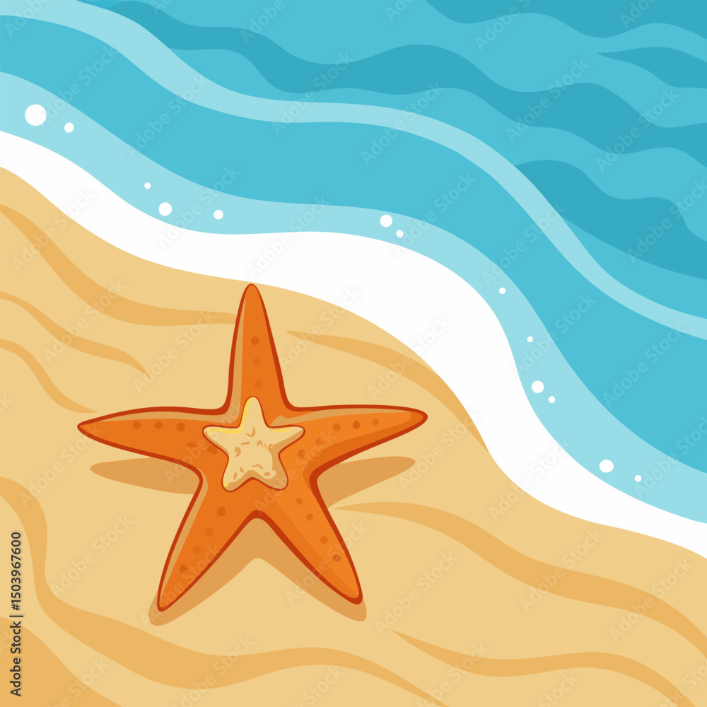 starfish on the beach