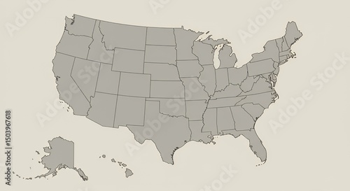 United States Map: A Detailed Outline of States