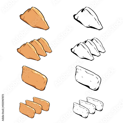 手書き_いなり寿司_ベクター素材_セット_03