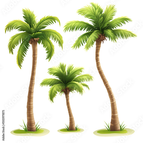 palm tree, isolated on transparent background png