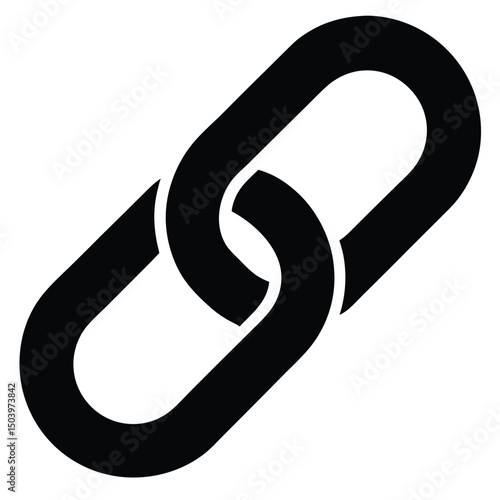 Interlocked Black Chain Links for Connections and Security Concepts