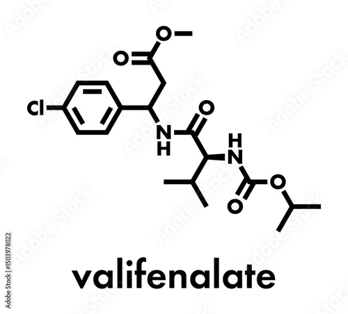 Valifenalate fungicide molecule. Skeletal formula.