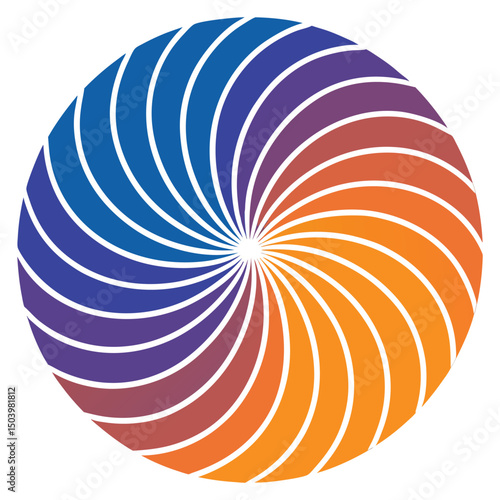 Colourful swirl pattern