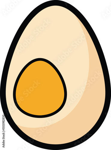 fried egg vector illustration