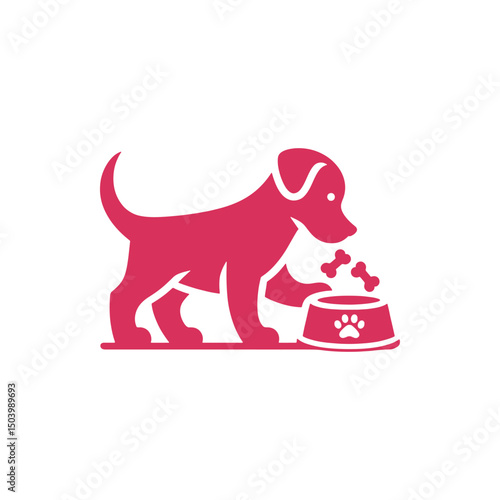 dog vector illustration logo design