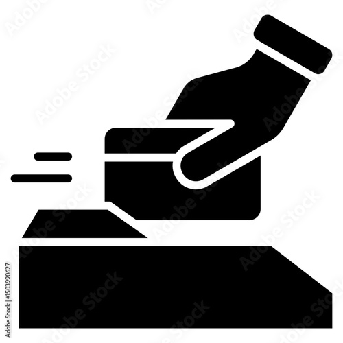 Swipe Card glyph icon