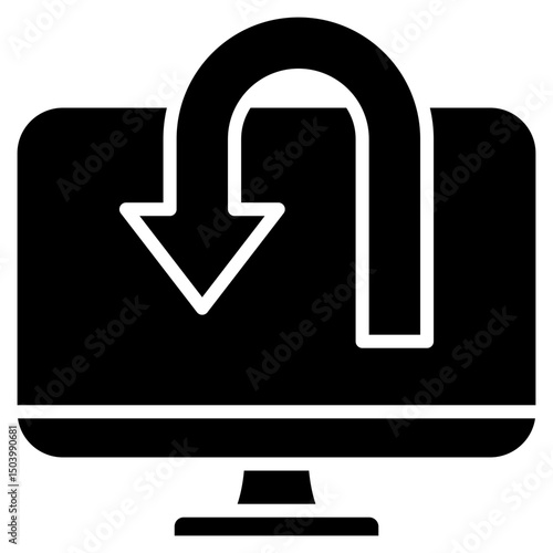 Return Sign glyph icon
