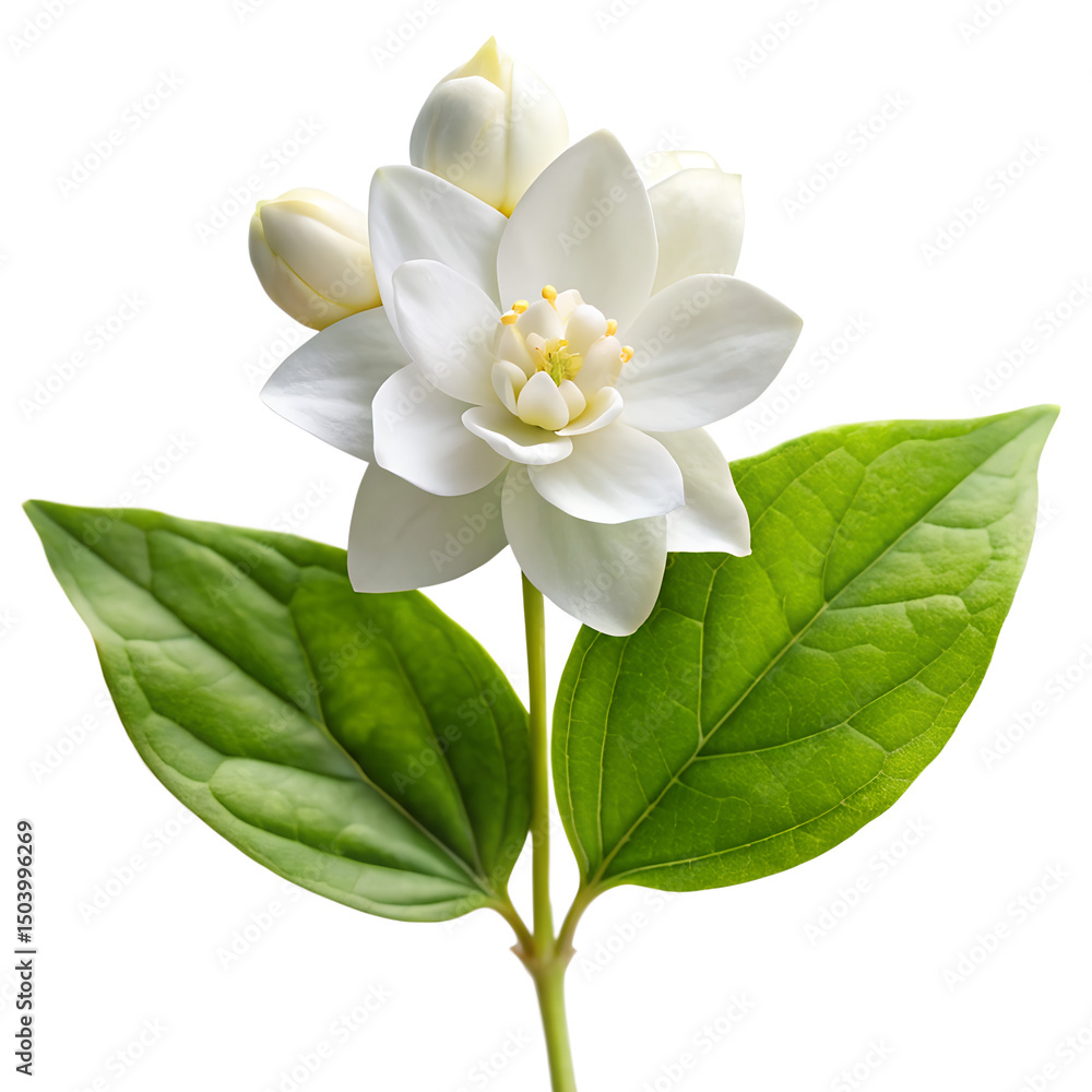 Fototapeta premium Jasmine Sambac flower isolated on white background