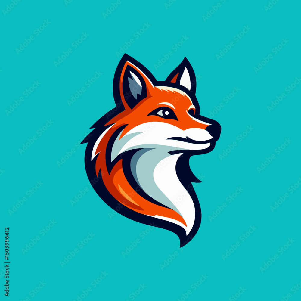 Obraz premium Adorable Cartoon Fox Mascot Vector Design for Animal Character Logo Cute Avatar Furry Illustration Emblem Wildlife Branding Icon Poster Graphic Identity Modern Digital Concept Print Product