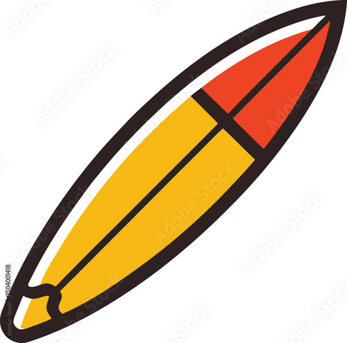 vector illustration of a Surfboard