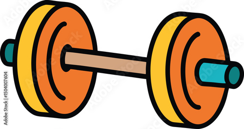 dumbbell isolated on white