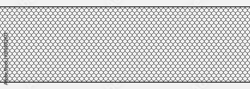 Curved net pattern. Seamless design for sportswear or equipment like soccer goals, volleyball nets, basketball hoops, hockey nets, and athletic gear.