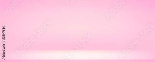 Studio simple purple background. Light cool neutral wall product room. Minimal pink table scene. Empty desk stage for beauty presentation. Vector gradient. Banner empty template.