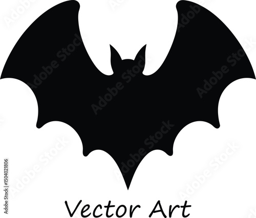 Halloween bat vector, Bat vampire silhouette, Halloween bat icon