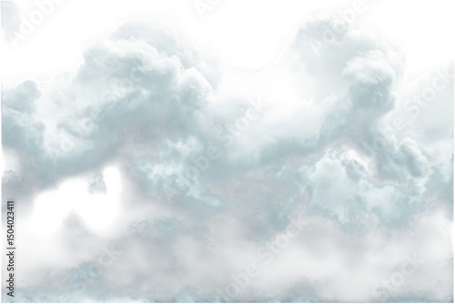 Dark storm clouds isolated on transparent background