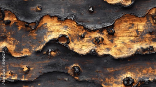 Glossy oak woodgrain texture in seamless pattern, great for upscale digital assets, product mockups, and surface design.