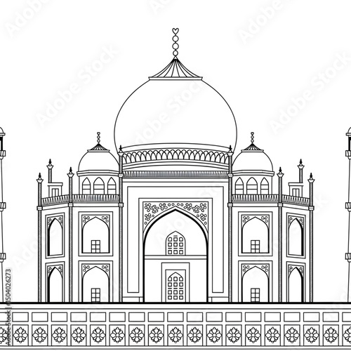 She is a taj mahal