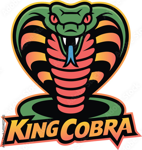 King cobra logo design mascot