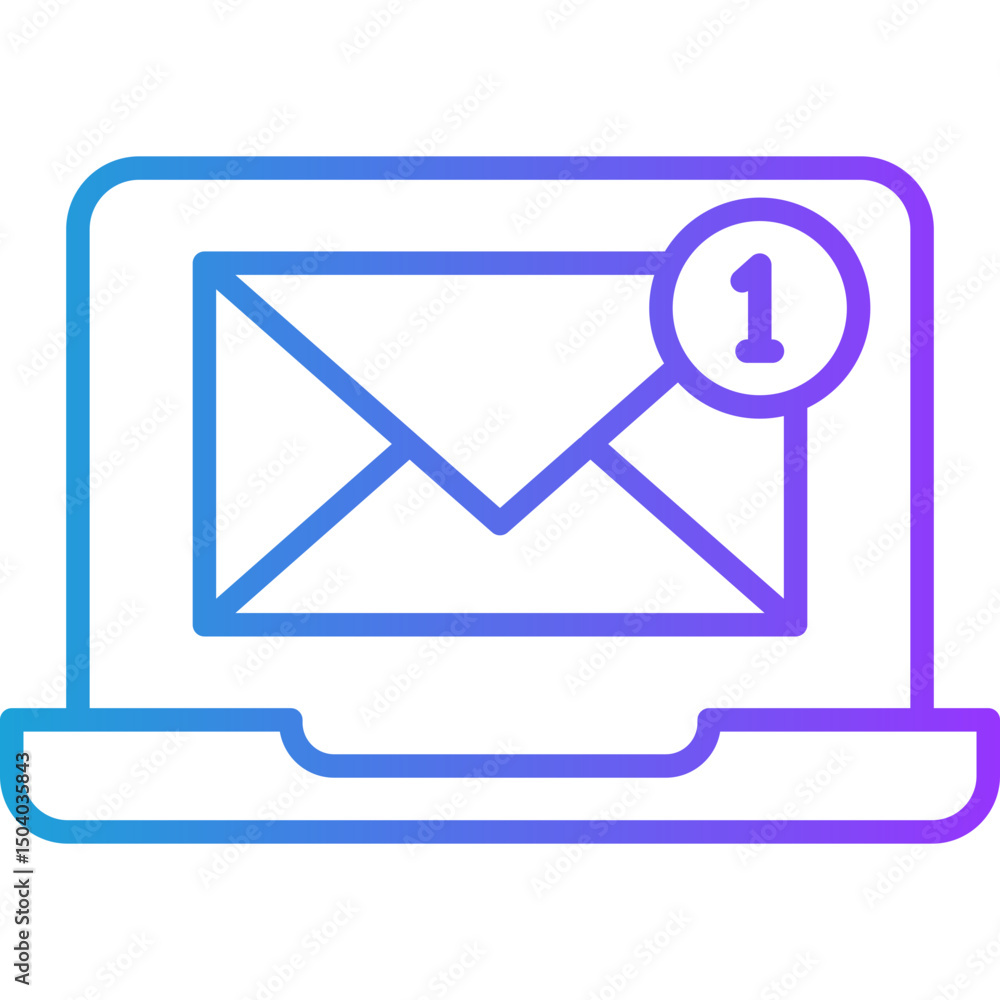 Communication line gradient icon Communication line gradient icon
