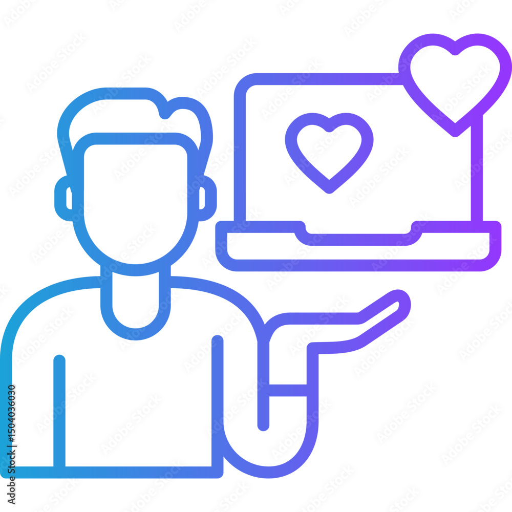 Quality Of Life line gradient icon Quality Of Life line gradient icon