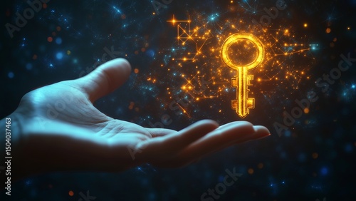 The hand that holds the key to success