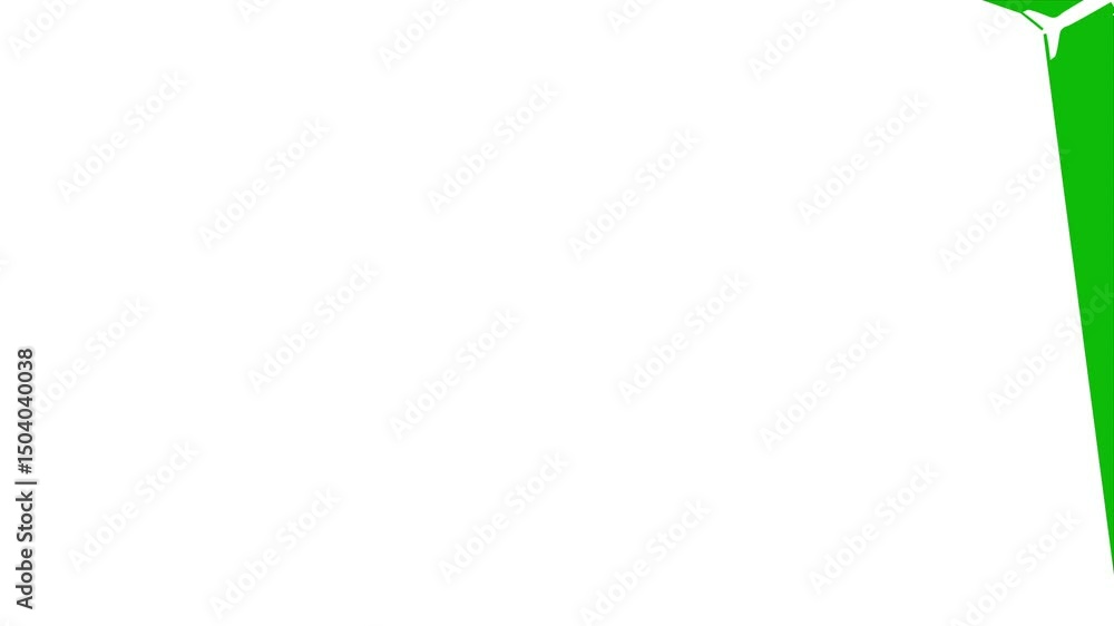 Cartoon airplane animation on a green background. Flying airplane with space for text Cartoon airplane animation on a green background. Flying airplane with space for text
