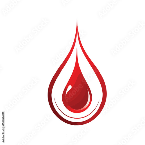 Flat Red Donation Drop
