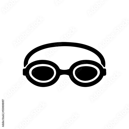 Swimming goggles icon with transparent background waterproof eye protection and swimming equipment symbol