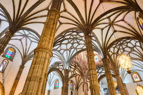 Gothic Vaulted Ceilings of Santa Ana Cathedral in Las Palmas de Gran Canaria, Spain