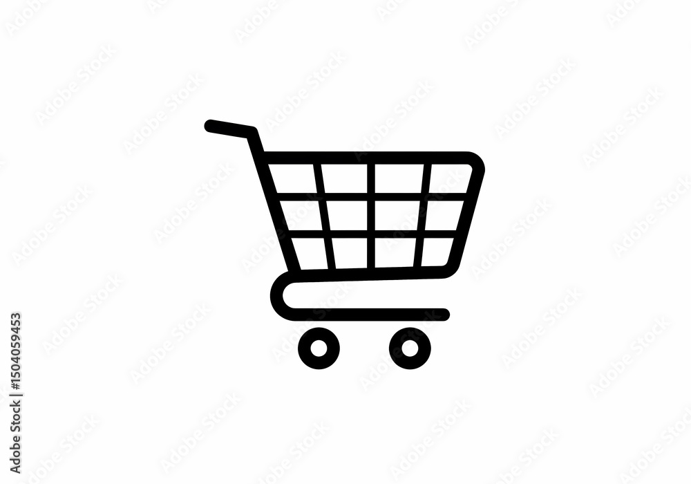 Shopping Cart Icon isolated on transparent background Shopping Cart Icon isolated on transparent background