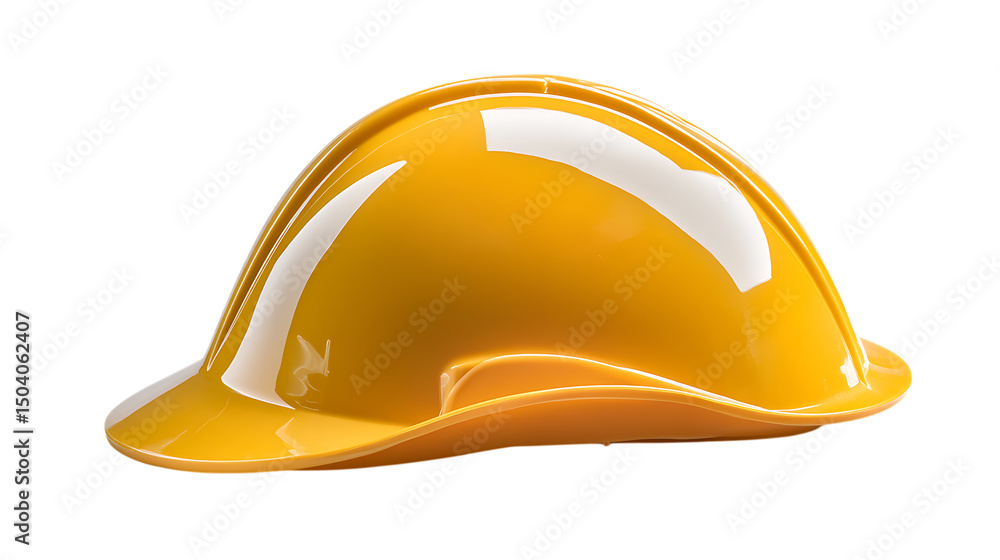 Fototapeta premium A yellow plastic hard hat