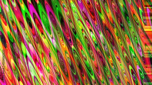 Wallpaper Mural Animated footage of Abstract painting with vibrant swirls and lines, suitable for backgrounds, art prints, posters, and interior design projects. Perfect for energetic visuals Torontodigital.ca