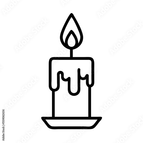 Chrismas candle vector 