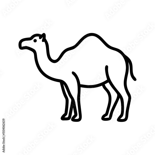 camel on white background