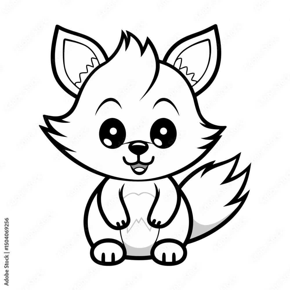 Adorable Fox Cub With Big Eyes Adorable Fox Cub With Big Eyes