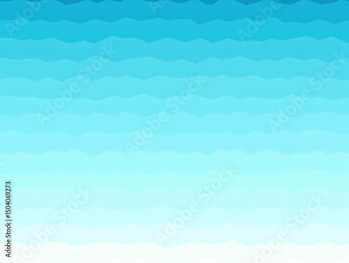 Light Blue Gradient Waves, Abstract Pattern, Smooth Design, Oceanic Artwork, Digital Illustration