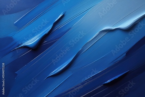 Blue Paint Texture Abstract Art Background