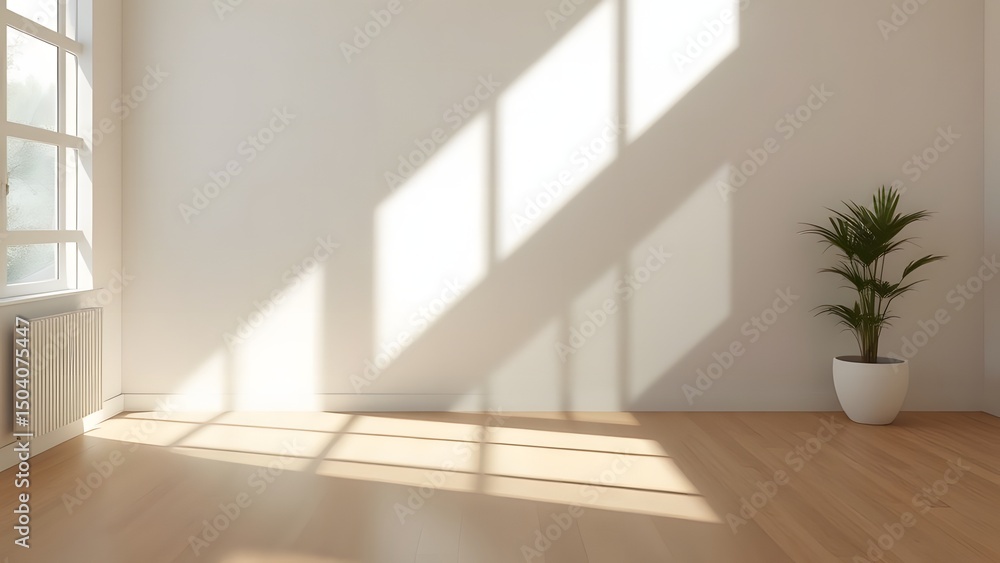 Obraz premium empty room with a window