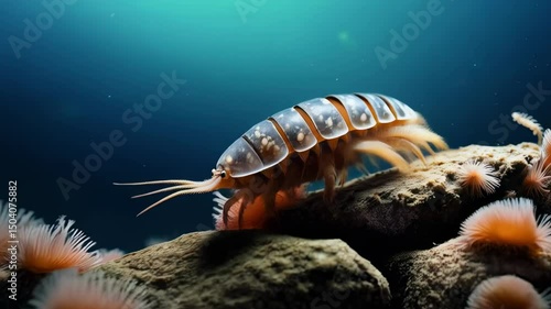 Giant Isopod Crawling: 14 Inch Deep Sea Scavenger
