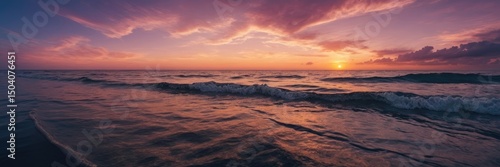 Sunset Ocean Beach Seascape