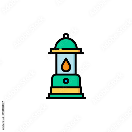 vector illustration of a lamp