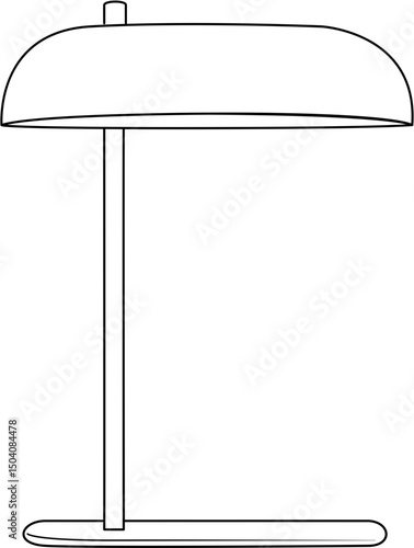 Cozy bedside lamp coloring page