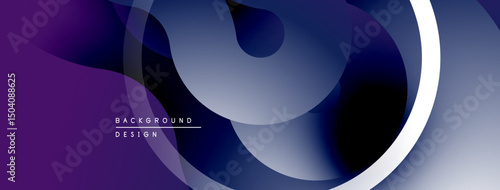 Abstract fluid shapes, gradient colors, modern design. Purple, blue hues create dynamic visual effect. Minimalist background.