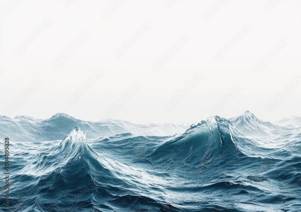 custom made wallpaper toronto digitalDramatic ocean waves crashing in the distance.