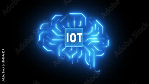 Wallpaper Mural Internet of things IoT Motherboard CPU GPU Circuit Board on the transparent background. Digital technology. Central computer processor CPU chip. 4k video animation. Torontodigital.ca