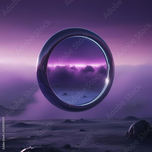 Moonlight reflects off the dark sea under a cloudy night sky landscape