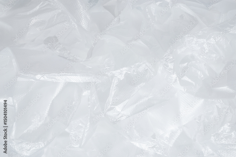 Obraz premium Plastic wihite background. Top view.