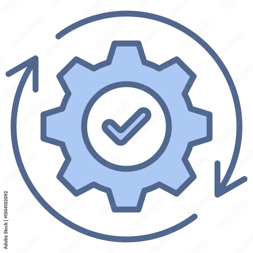 Continuity Testing Blue Icon Continuity Testing Blue Icon