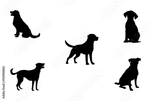 illustration of dog with no background 